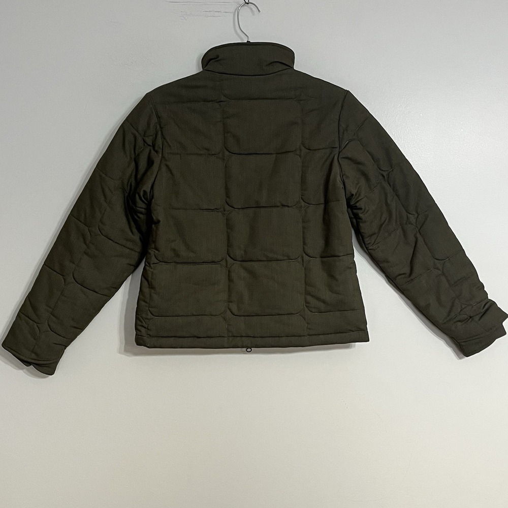 Women's Merrell Quilted Padded Olive Green Jacket Coat Size Small Outdoor Winter - Picture 10 of 10